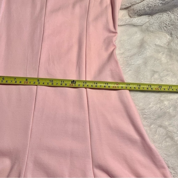 New TEXTILE Elizabeth and James Skater Dress Large Pale Pink Sleeveless Flare - Picture 16 of 16
